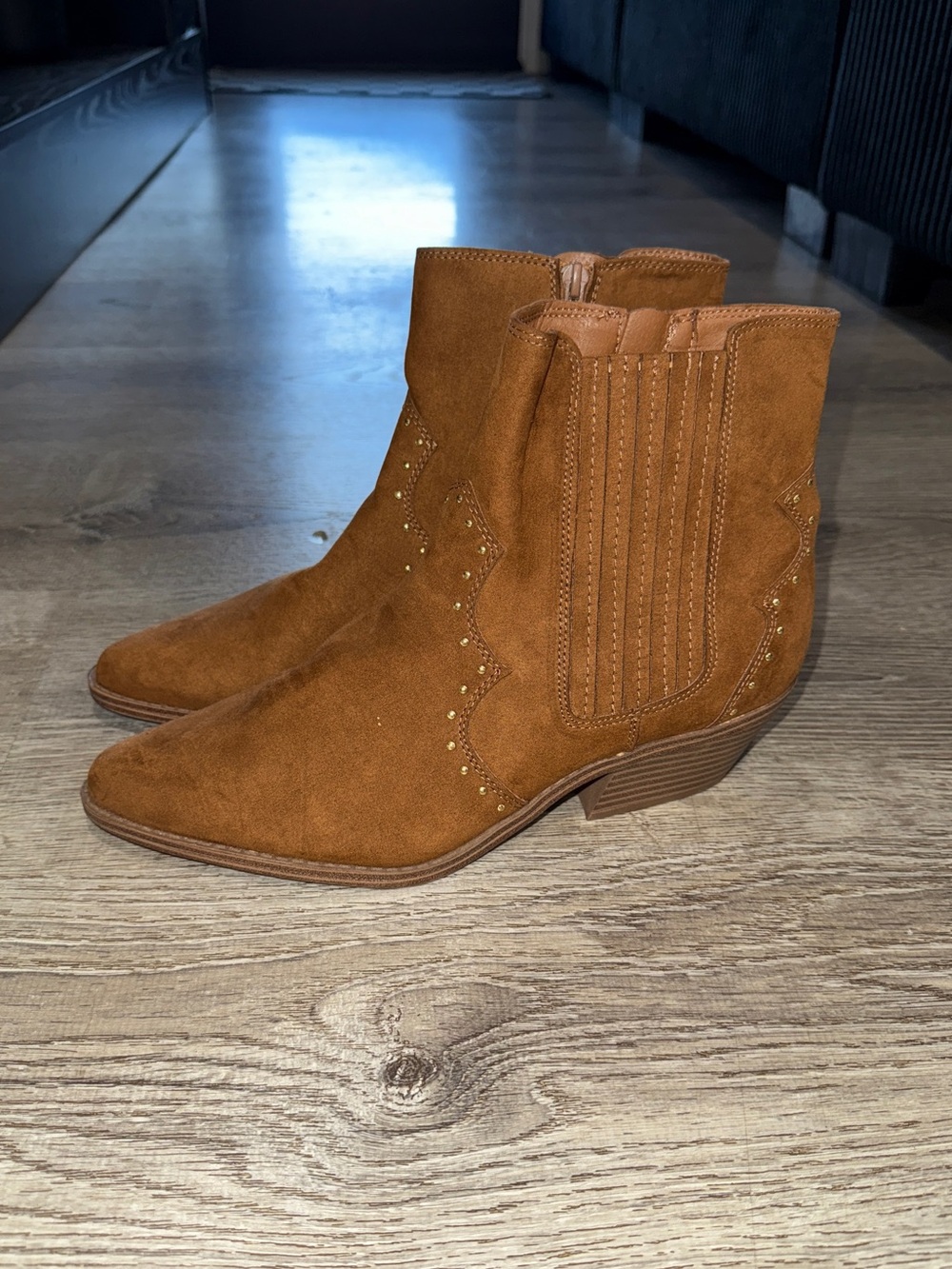 No Boundaries Western Suede Bootie